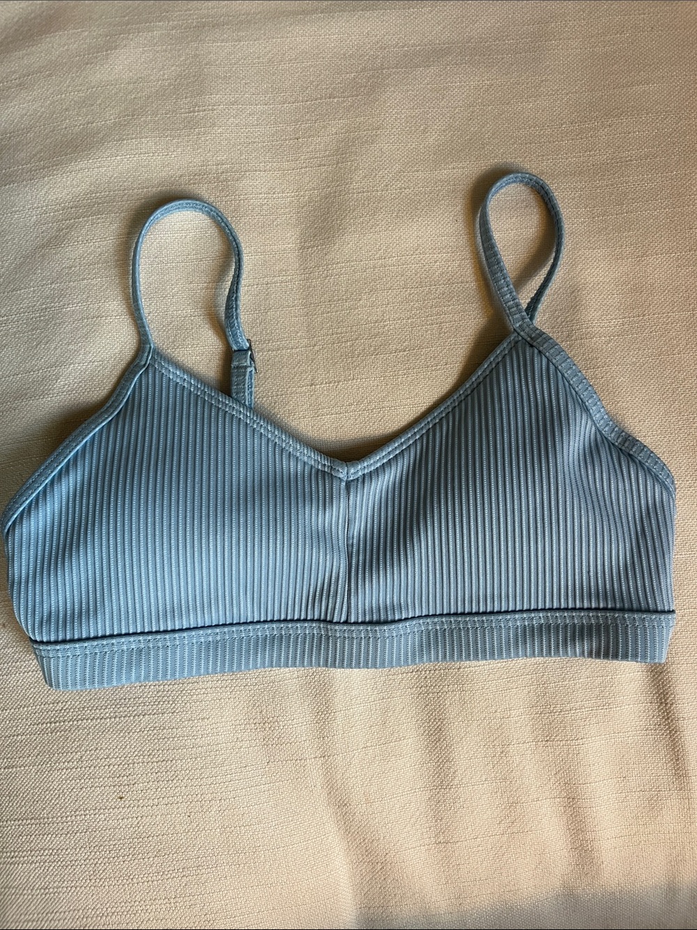 Abercrombie and Fitch kids Light Blue Ribbed bikini top size 9/10